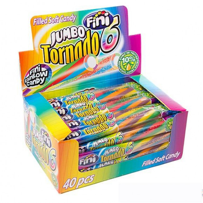 Ζελεδάκια Fini Jumbo Tornado 6 (50g) (1τμχ)