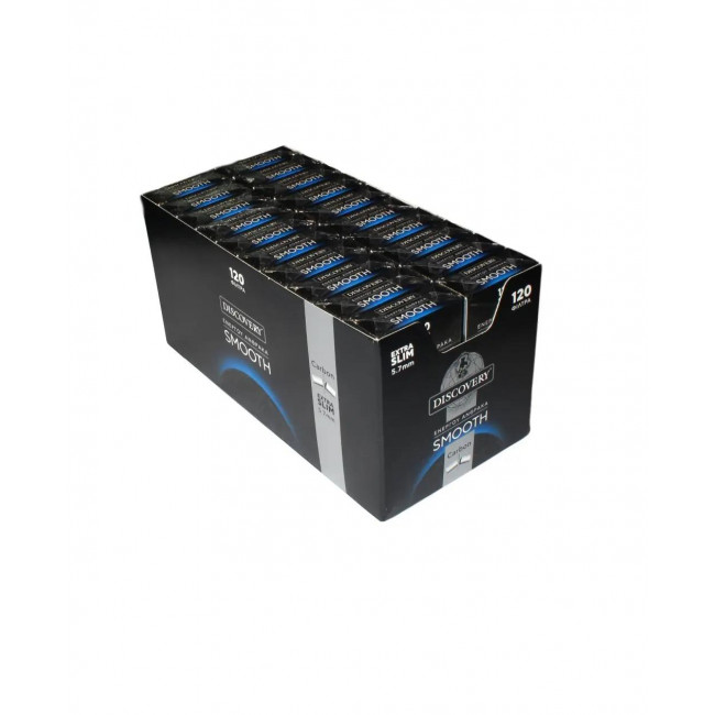 Φιλτράκια Στριφτού Discovery Carbon Smooth Extra Slim (5.7mm) (120φιλτρα) (1τμχ)