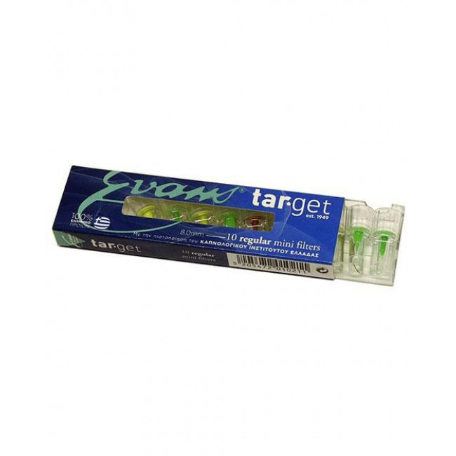 Πίπες Τσιγάρων Evans Target Regular 8mm (10 πιπάκια) (1 τμχ)