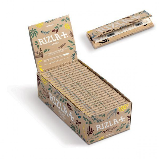 Χαρτάκια Στριφτού Rizla Natura (50 φύλλα) (1τμχ)