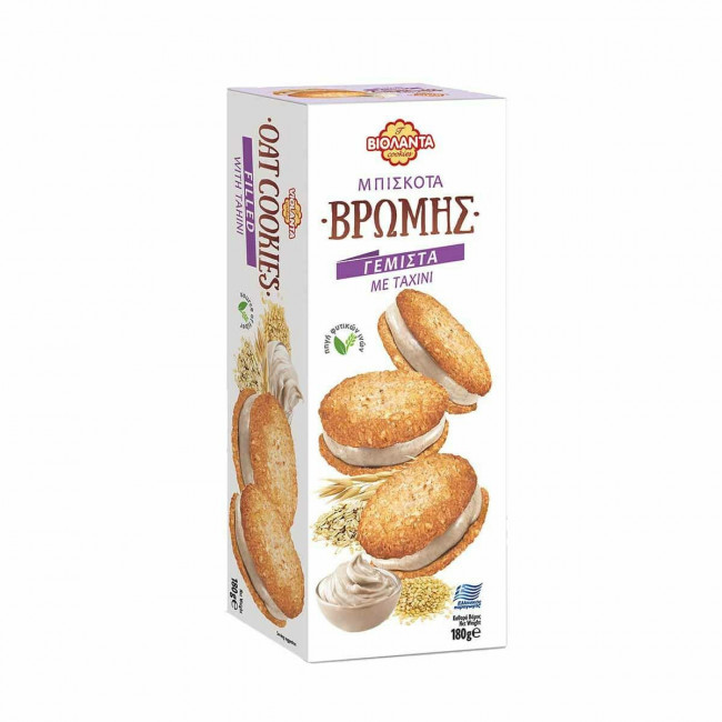 Βιολάντα Μπισκότα Βρώμης Γεμιστά με Ταχίνι (180gr)