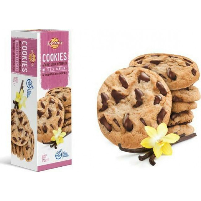 Βιολάντα Cookies Μπισκότα Βανίλια με κομματάκια Σοκολάτας (175gr)