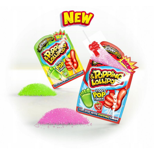 Γλειφιτζούρι Johny Bee Δάχτυλο+Πατούσα DrLAB Popping & Lollipop (16gr) (36τμχ)