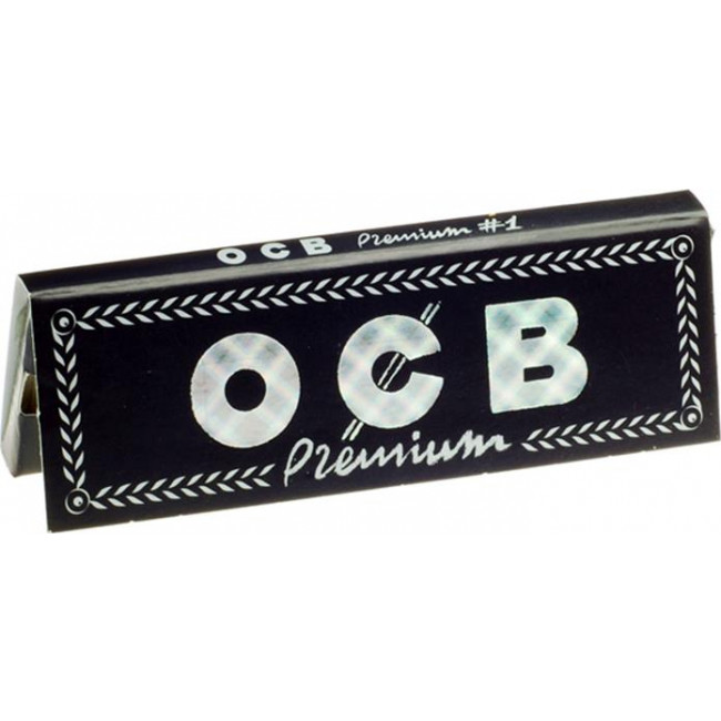 Χαρτάκια Ocb Premium Μαύρα (50 φύλλα) (1τμχ)
