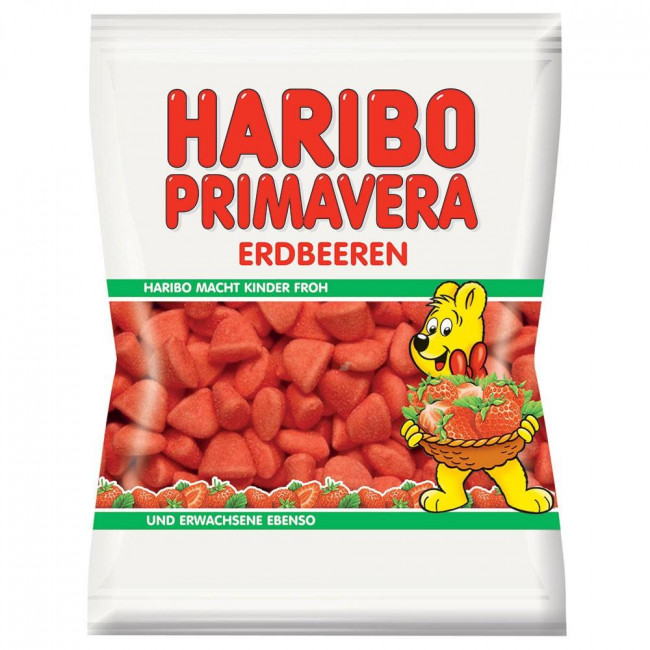 Ζελεδάκια Haribo Primavera Erdbeeren με γεύση Φράουλα (100gr)