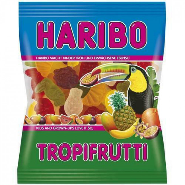 Ζελεδάκια Haribo Tropifrutti με γεύση Τροπικών Φρούτων (100gr)