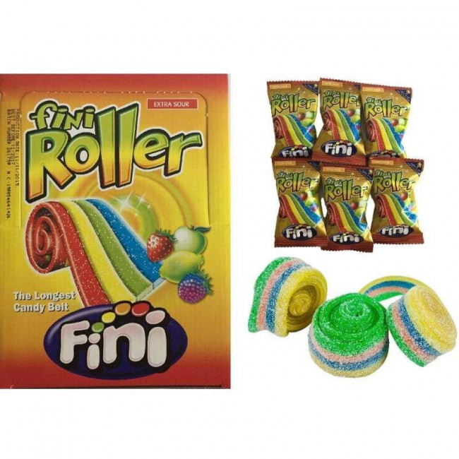 Ζαχαρωτά Fini Roller Τετράχρωμα (20g) (1τμχ)