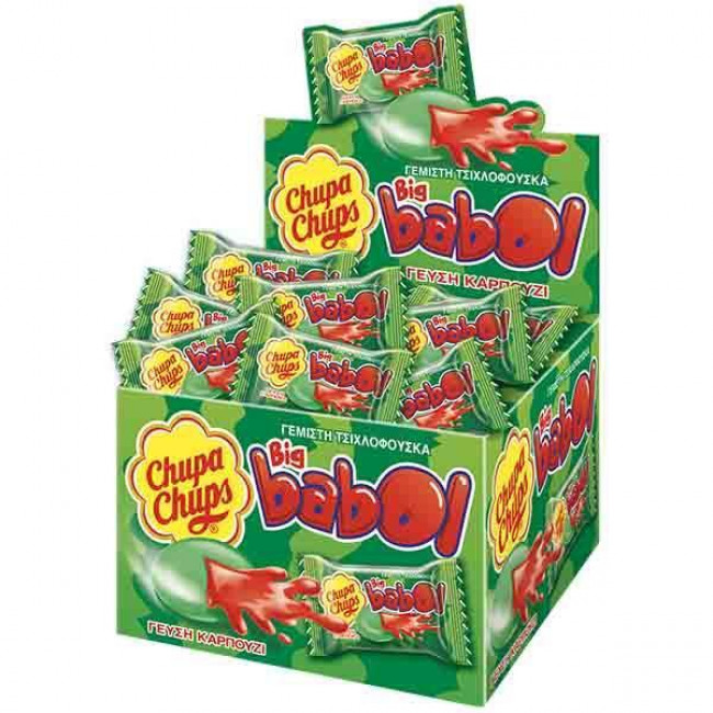 Τσίχλες Chupa Chups Big Babol με Γεύση Καρπούζι (60τμχ)