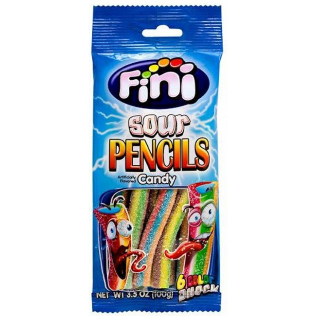 Ζαχαρωτά Ζελεδάκια Fini Sour Tubes Rainbow Shock (85g)