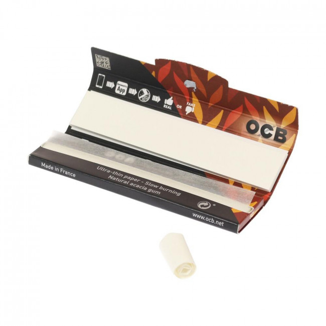 Χαρτάκια OCB Premium King Size Slim με Τζιβάνες (32 φύλλα) (1τμχ)