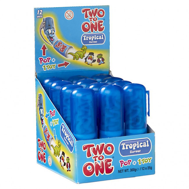 Γλειφιτζούρια Two to One Tropical (25g) (1τμχ)