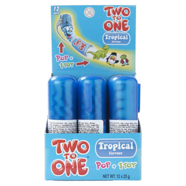 Γλειφιτζούρια Two to One Tropical (25g) (1τμχ)