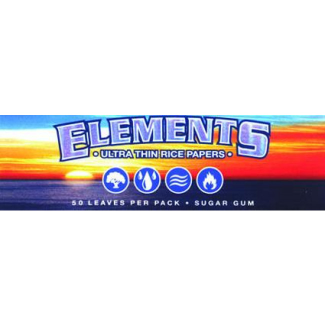 Χαρτάκια Elements Single Wide Μικρό Ριζόχαρτο (50 φύλλα) (ΗΒ.12637) (1τμχ)