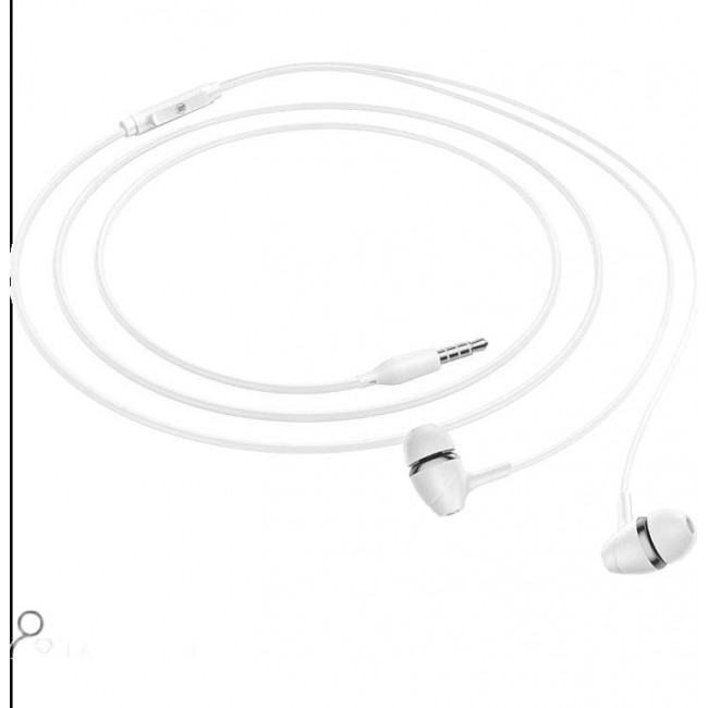 Ακουστικά Hands Free in-ear Λευκά Fashionable Lamtech με Βύσμα 3.5mm (LAM111726)