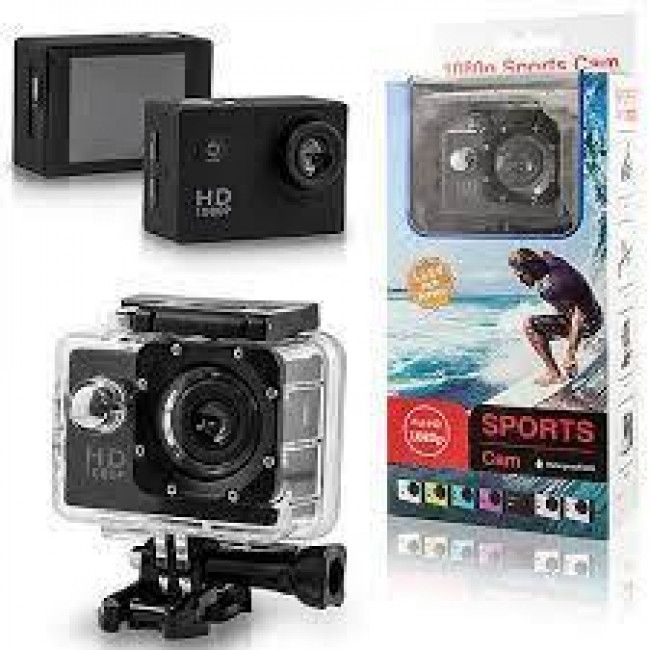 Camera Sport Full HD 1080Ρ Waterproof Υποβρύχια με Θήκη (606467)
