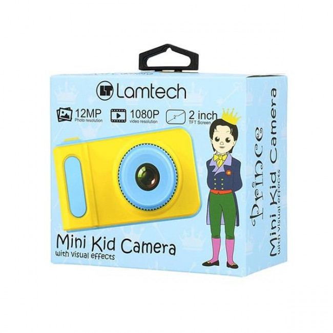 Φωτογραφική Μηχανή Mini Παιδική Μπλε Prince 12MP Lamtech Compact με Οθόνη 2" και Ανάλυση Video 1280x720 pixels (LAM112051)