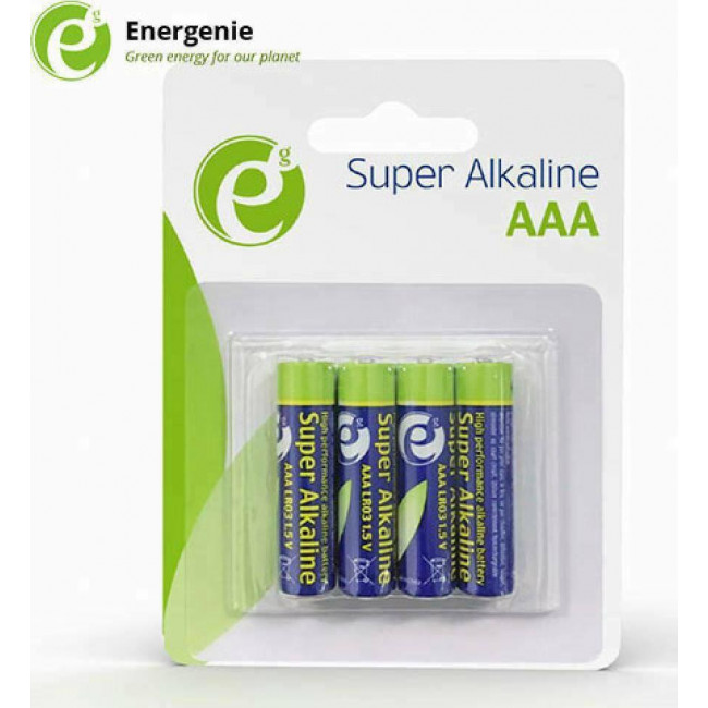 Μπαταρίες Αλκαλικές Super Alkaline Energenie AAA 1.5V (4τμχ) (EG-BA-AAA4-01)