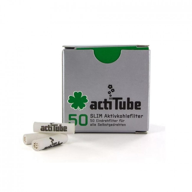Φιλτράκια Ενεργού Άνθρακα Actitube Slim 7mm 50τμχ (1τμχ) (AC.12880)