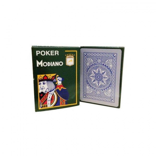 Τράπουλα Πλαστικοποιημένη Poker Cristallo O.P. Modiano Μπλε (1τμχ)