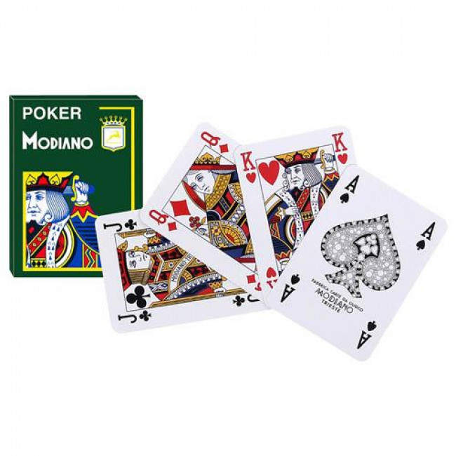 Τράπουλα Πλαστικοποιημένη Poker Cristallo O.P. Modiano Μπλε (1τμχ)
