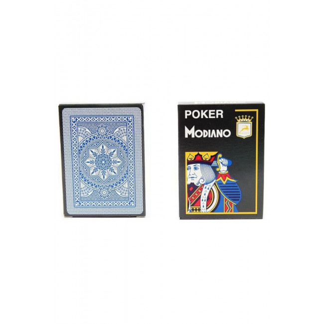 Τράπουλα Πλαστικοποιημένη Poker Cristallo O.P. Modiano Μπλε (1τμχ)