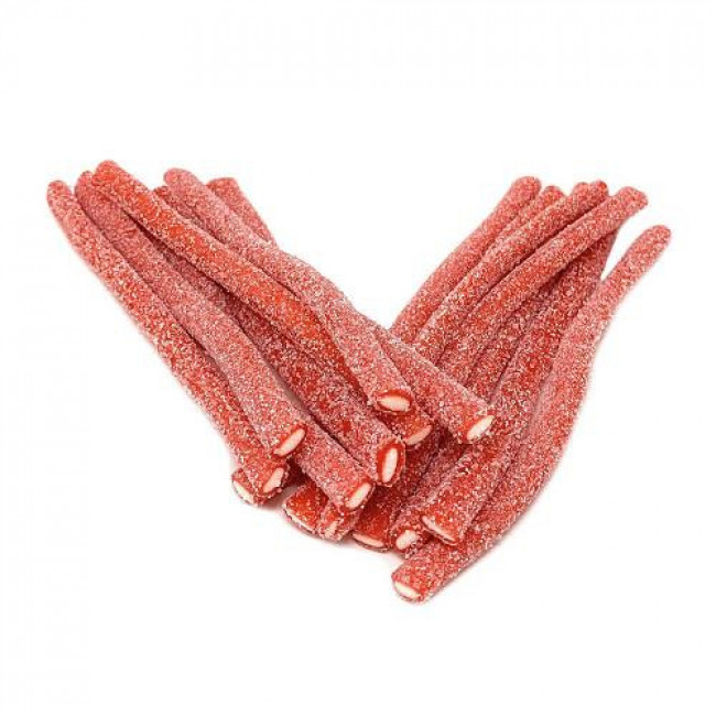 Ζαχαρωτά Ζελεδάκια Fini Sour Tubes Strawberry Shock Καλώδια (90gr)