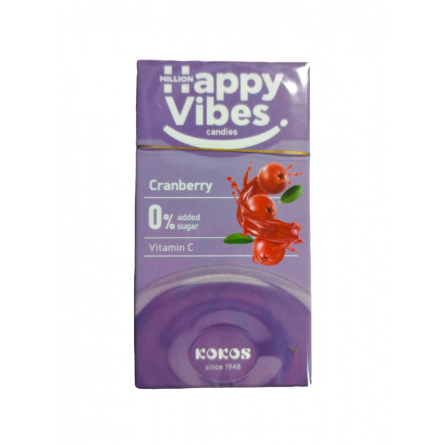 Καραμέλες Happy Vibes Cranberry (33gr) (1τμχ)