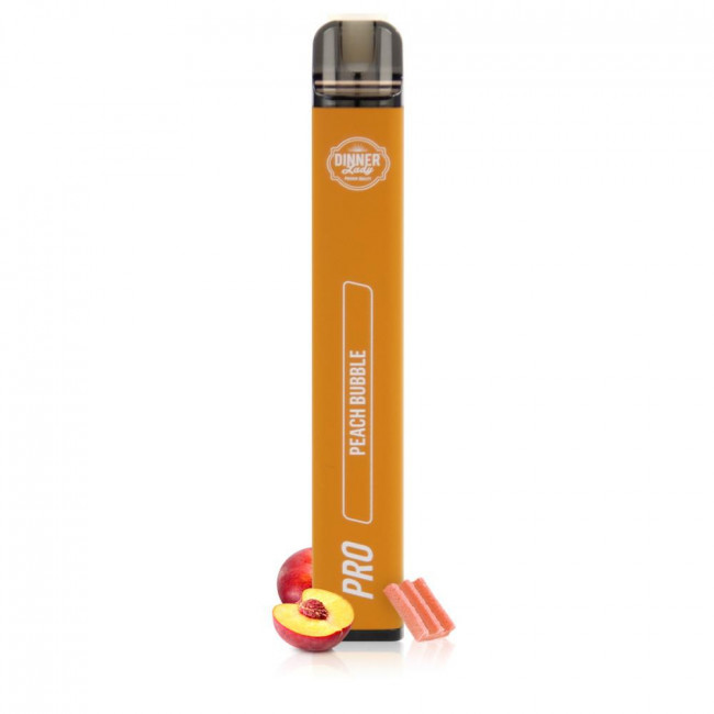 Ηλεκτρονικό Τσιγάρο Μιας Χρήσης Dinner Lady Vape Pen Pro 600 Peach Bubble Disposable 20mg 2ml