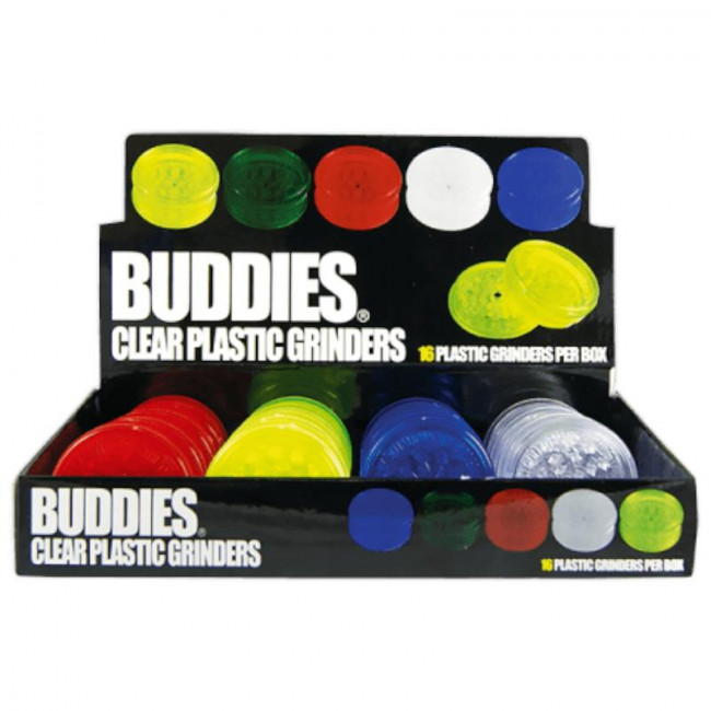 Τρίφτης Καπνού Πλαστικός Buddies Grinder 51mm 2 Τμήματα (HB.12202) (1τμχ)