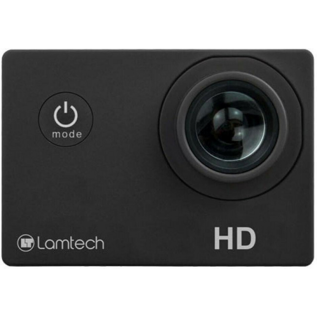 Camera Action Full HD (1080p) Lamtech Υποβρύχια (με Θήκη) Μαύρη με Οθόνη 2" (LAM021158)