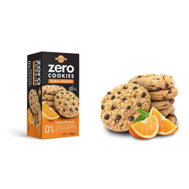 Βιολάντα Cookies Μπισκότα Zero Πορτοκάλι (170gr)