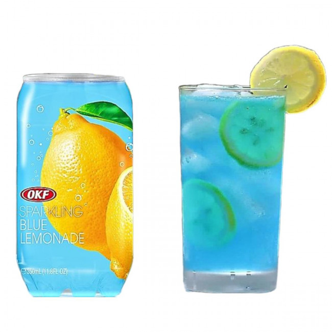 OKF Ανθρακούχο Νερό με Γεύση Blue Lemonade (350ml)