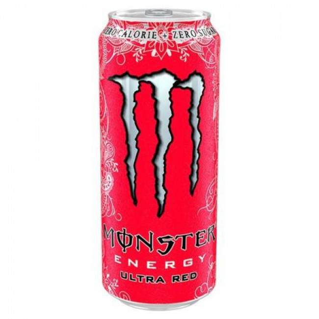 Ενεργειακό Ποτό Monster Energy Drink Ultra Red Zero Χωρίς Ζάχαρη (500ml)