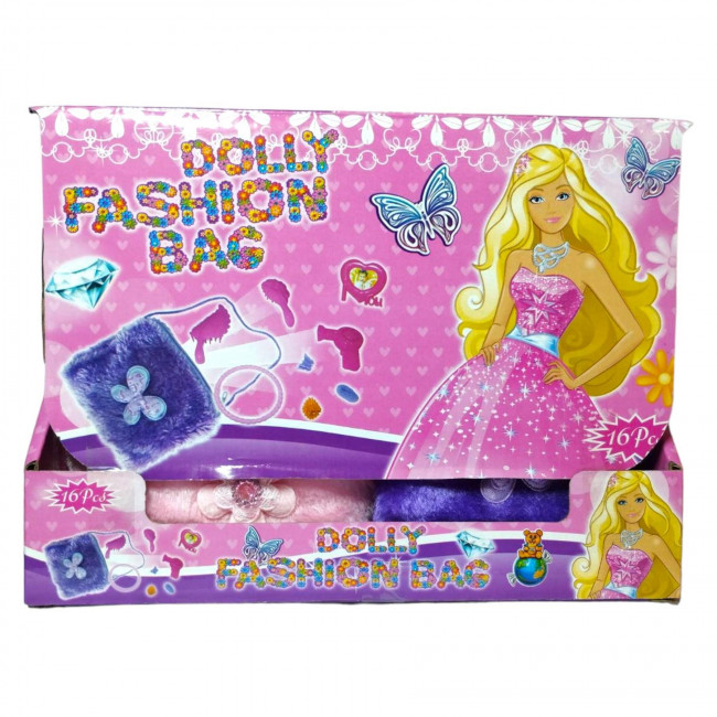 Τσαντάκι Λούτρινο Dolly Fashion Bag με Καραμελάκια (5gr) (16τμχ)