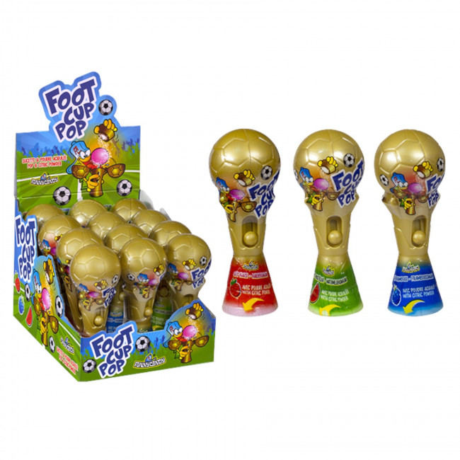 Γλειφιτζούρι Κύπελο Ποδοσφαίρου Football Cup Pop Funny Candy (20gr) (1τμχ)