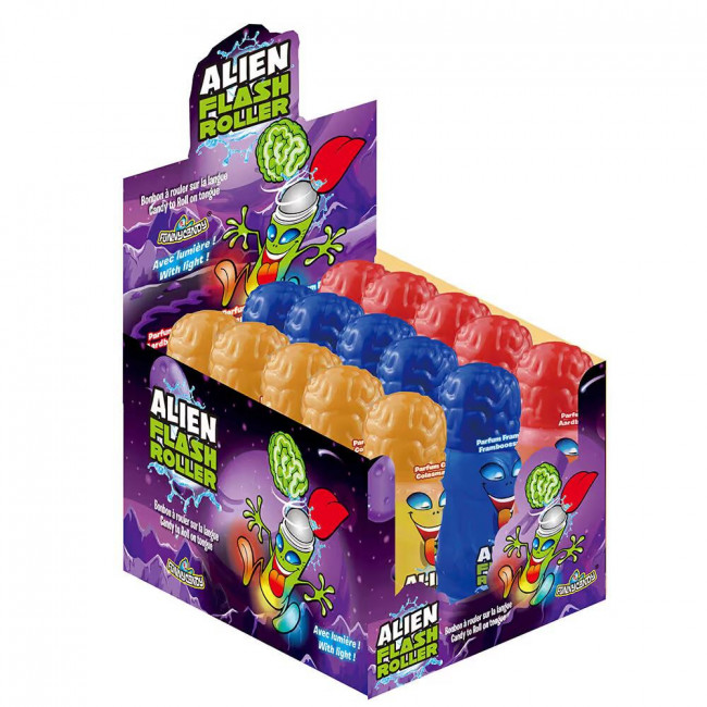 Ρολό Υγρής Καραμέλας με Φως Alien Flash Roller Funny Candy (55ml) (15τμχ)