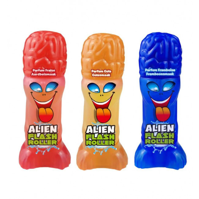 Ρολό Υγρής Καραμέλας με Φως Alien Flash Roller Funny Candy (55ml) (15τμχ)