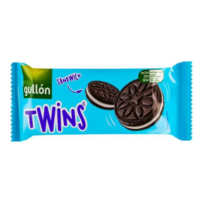 Γεμιστά Μπισκότα Gullon Twins Sandwich Σοκολάτας Με Γέμιση Κρέμας (44gr)