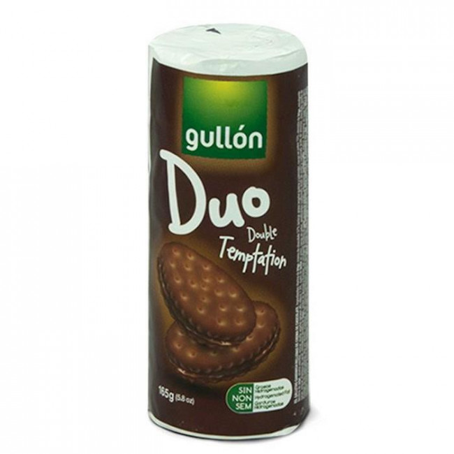 Γεμιστά Μπισκότα Gullon Duo Double Temptation με Σοκολάτα (165gr)