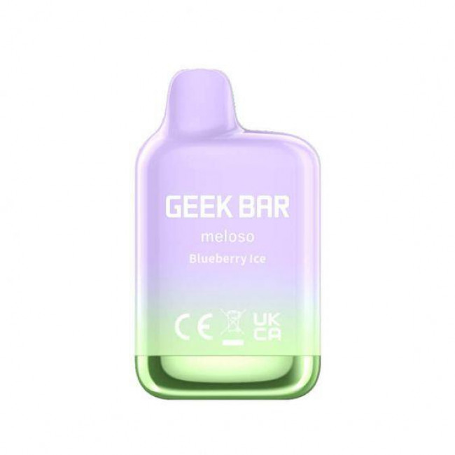 Ηλεκτρονικό Τσιγάρο Μιας Χρήσης 700 Εισπνοών Geek Bar Meloso Mini Blueberry Ice 20mg 2ml