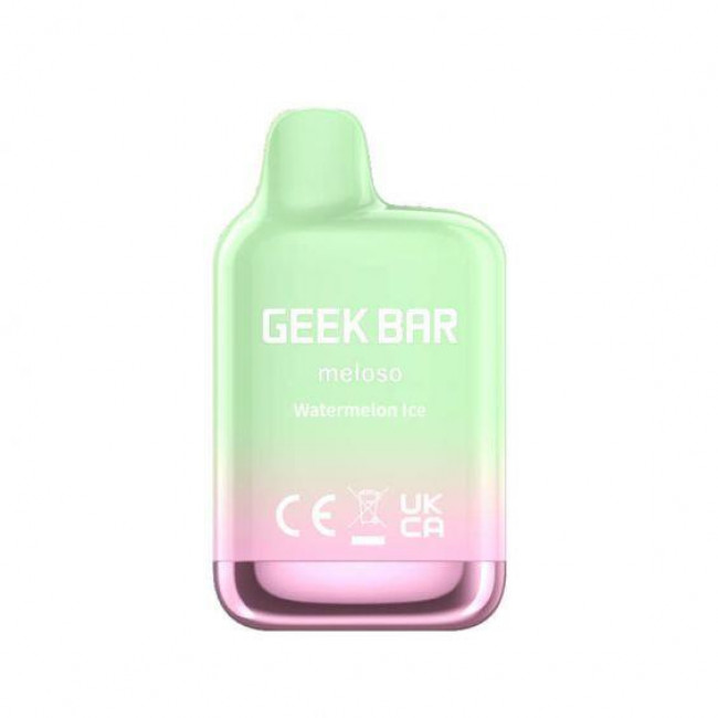 Ηλεκτρονικό Τσιγάρο Μιας Χρήσης 700 Εισπνοών Geek Bar Meloso Mini Watermelon Ice 20mg 2ml