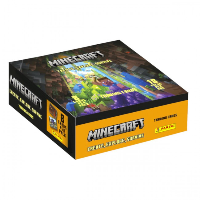 Κάρτες Minecraft 2024 Panini 2.00€ 1 Κουτί (18φακελάκια)