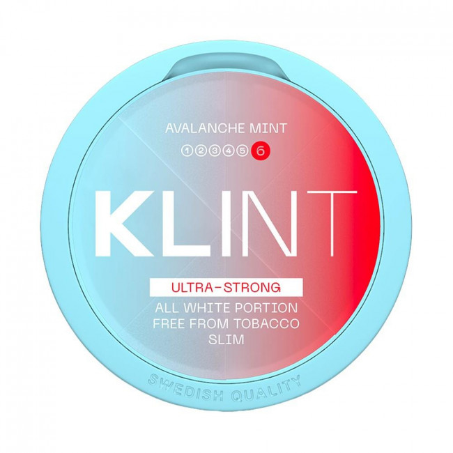 Klint Nicotine Pouches Avalanche Mint Ultra Strong 25mg/g (1τμχ)