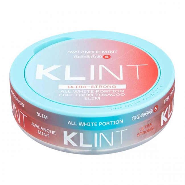 Klint Nicotine Pouches Avalanche Mint Ultra Strong 25mg/g (1τμχ)