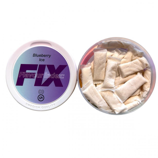 Fix Nicotine Pouches All White Blueberry Ice #5 11.5mg/p (1τμχ)
