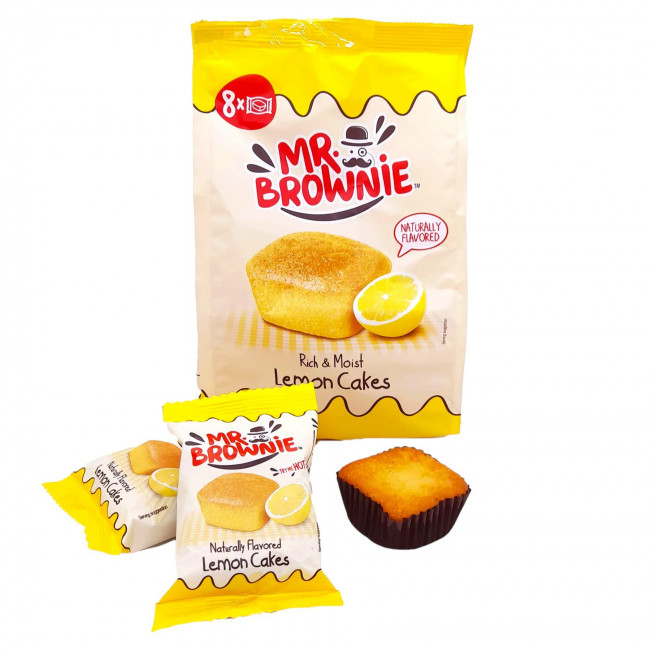 Brownies Λεμονιού Mr Brownie 8x25gr (200gr) (1τμχ)