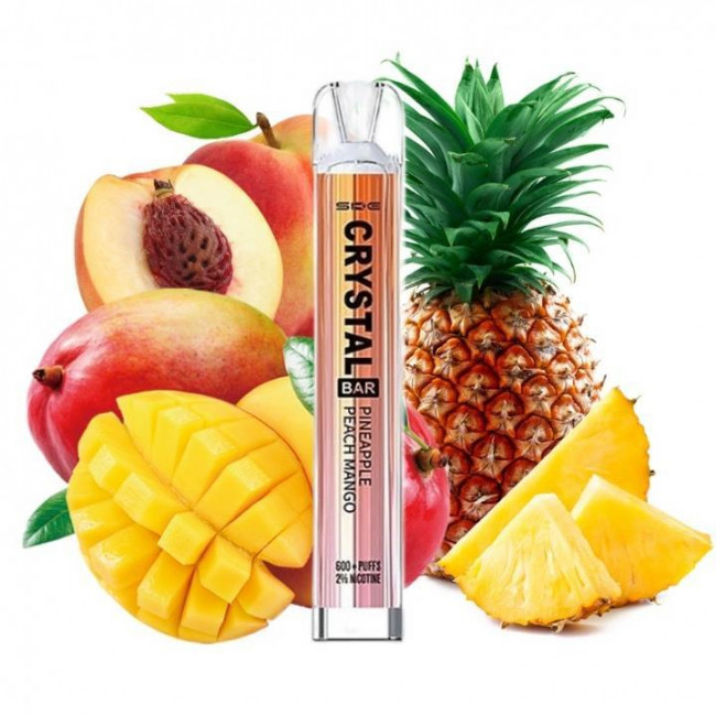 Ηλεκτρονικό Τσιγάρο Μιας Χρήσης SKE Crystal Bar Pineapple Peach Mango 20mg 2ml