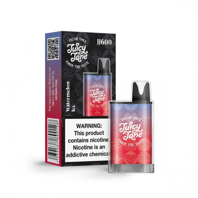 Ηλεκτρονικό Τσιγάρο Μιας Χρήσης JuicyJane 600 Watermelon Ice 2ml 20mg