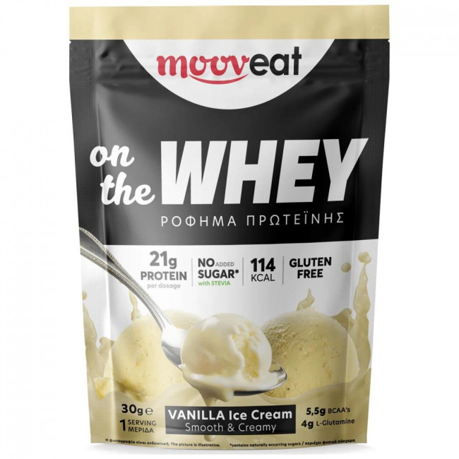 Ρόφημα Πρωτεΐνης Mooveat On The Whey Vanilla Ice Cream (30gr)