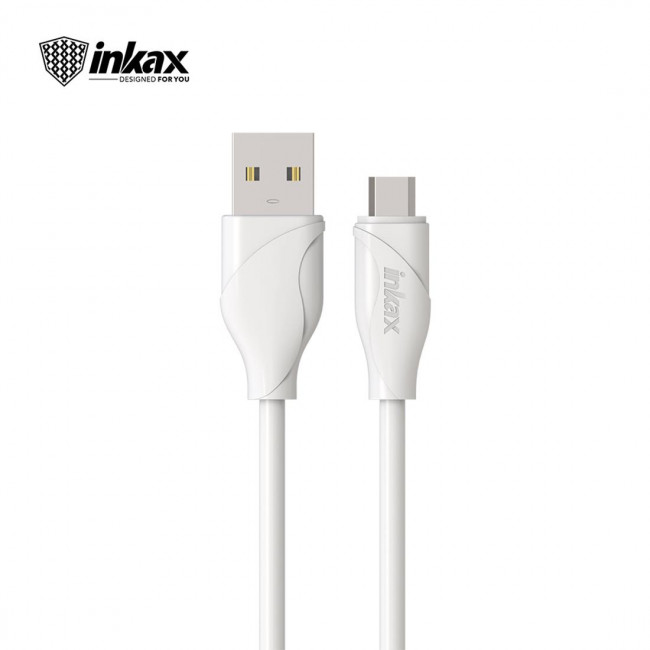 Καλώδιο Φόρτισης Λευκό USB σε Type C 2.4A 1.2m Inkax (CK-119) (1τμχ)